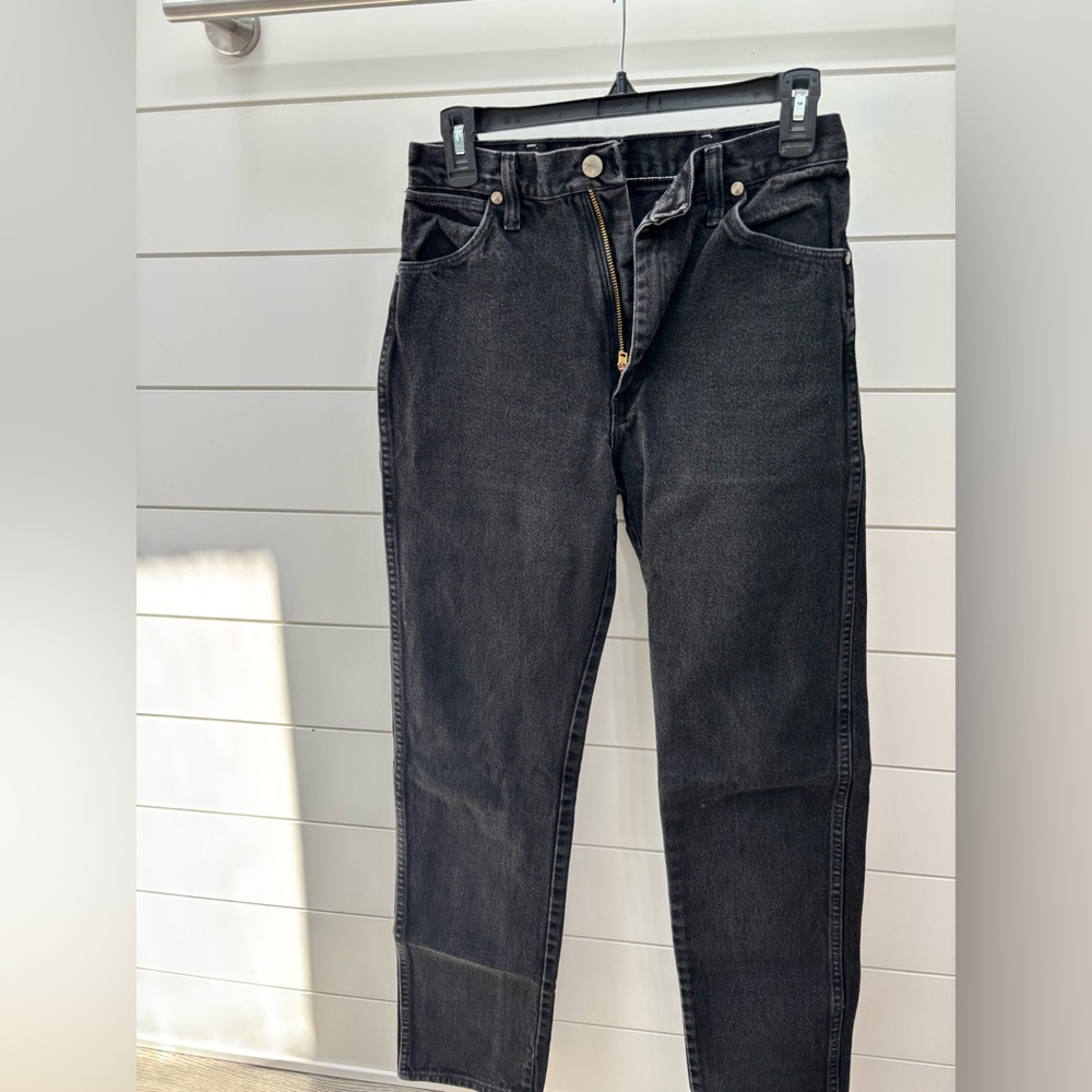 Vintage Wrangler Black Straight Leg Jeans